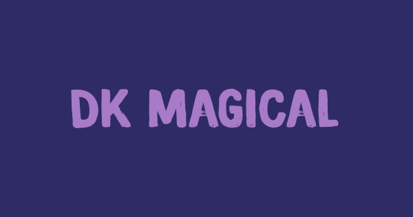 DK Magical Brush font thumbnail
